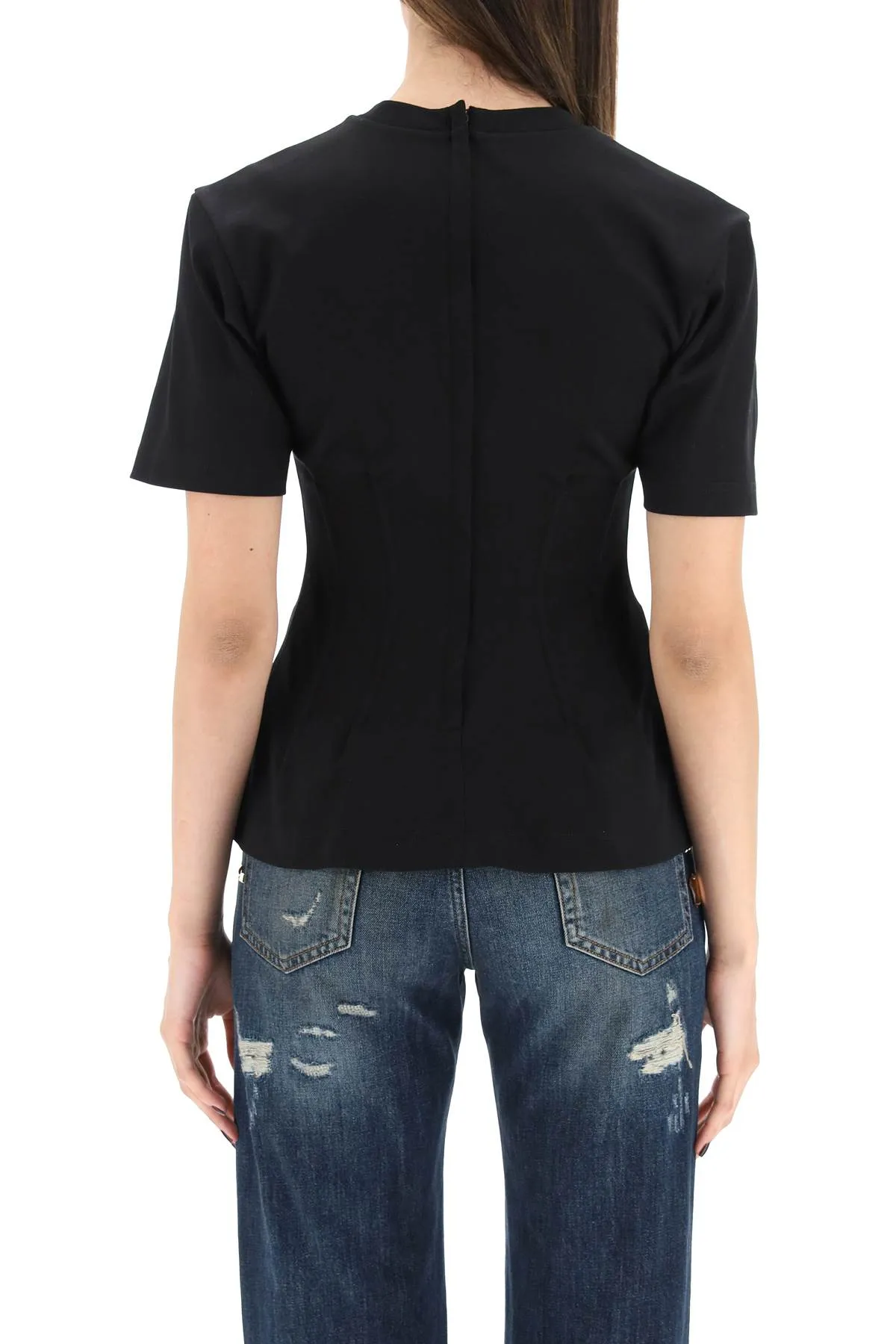 Dolce & Gabbana Logo Plaque Crewneck T-Shirt