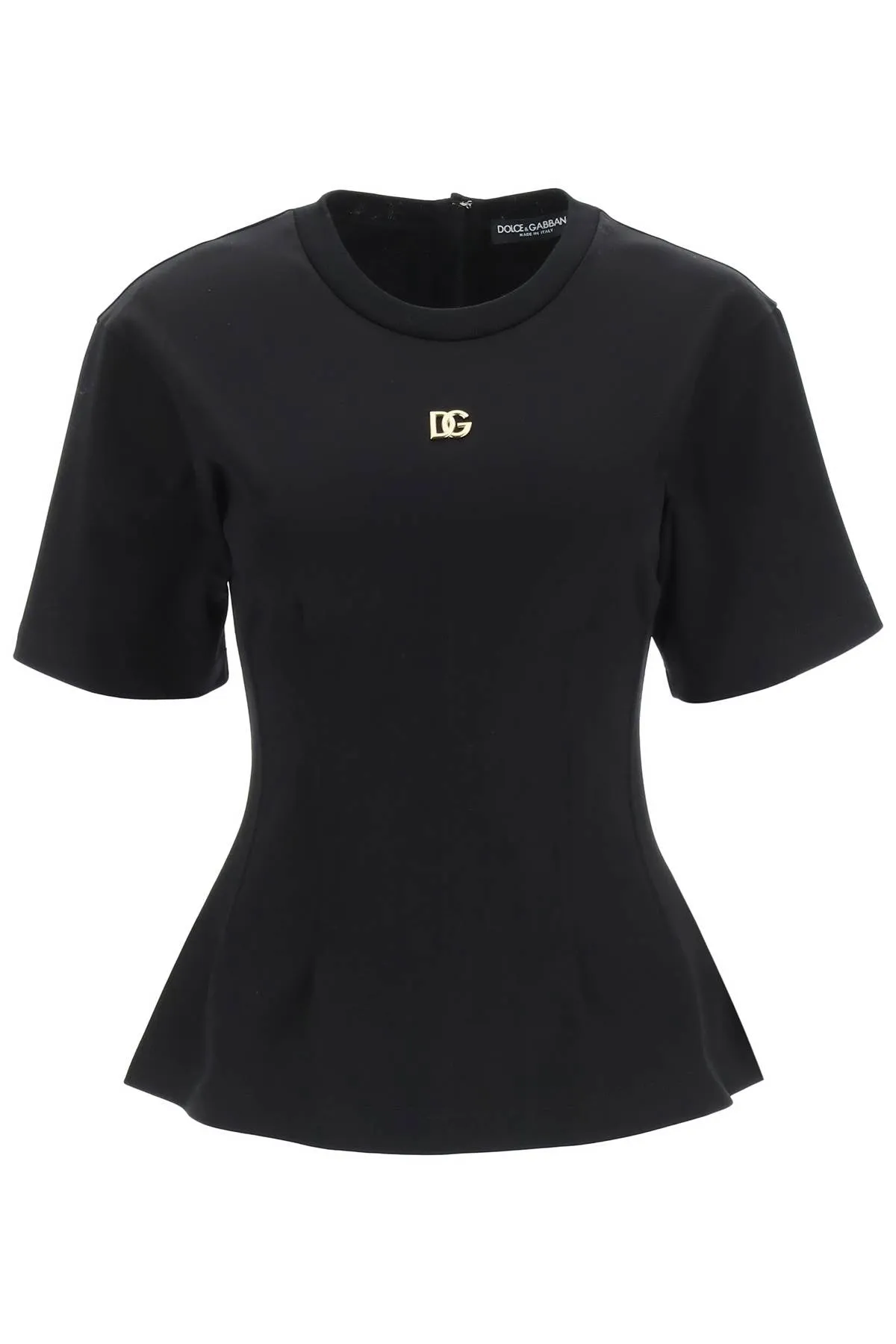 Dolce & Gabbana Logo Plaque Crewneck T-Shirt
