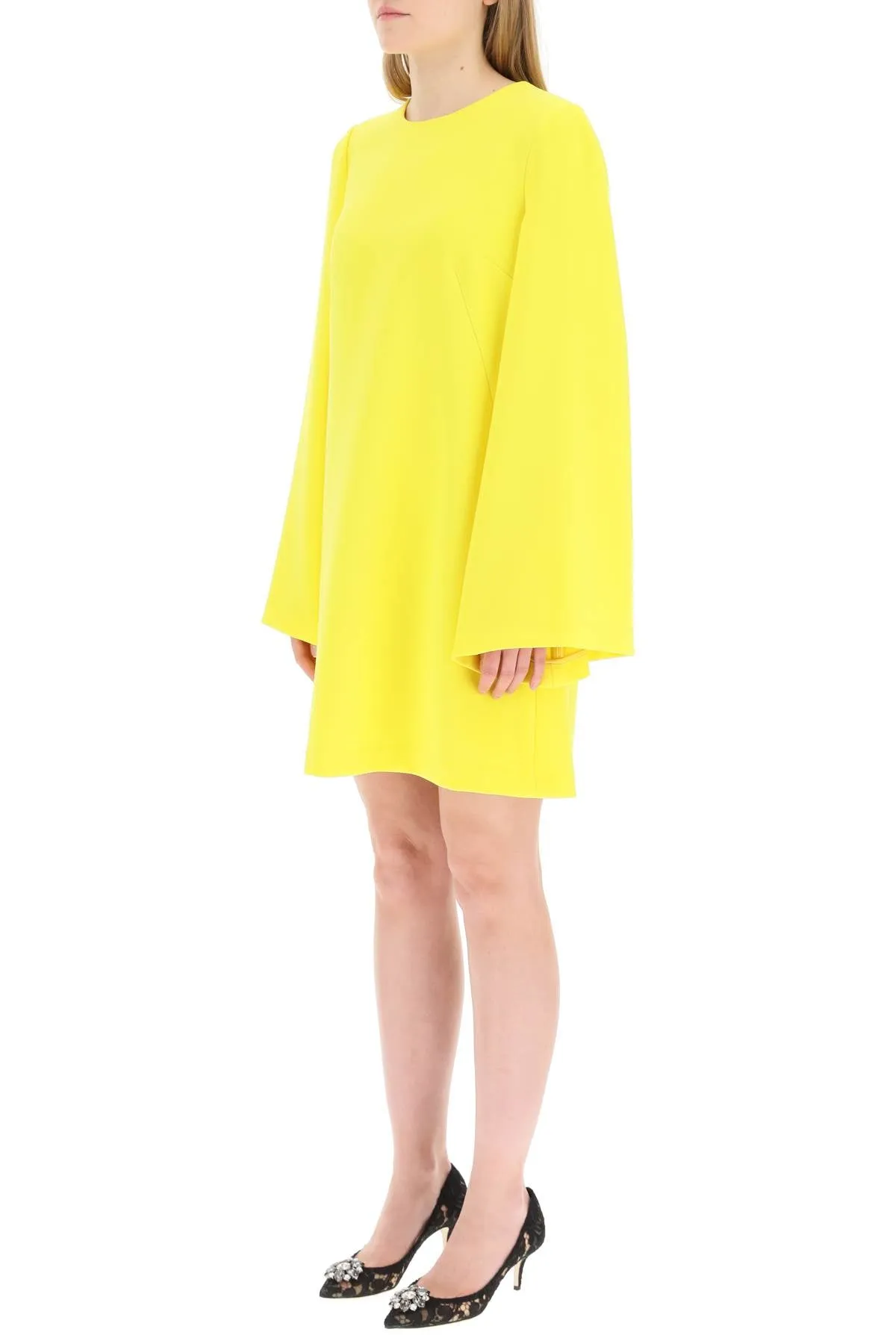 Dolce & Gabbana Long-Sleeve Sable Dress