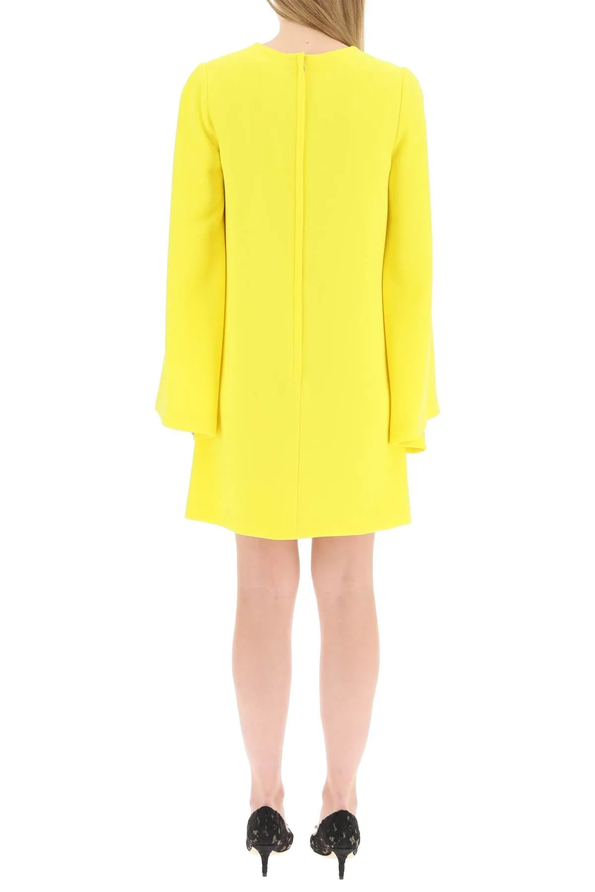 Dolce & Gabbana Long-Sleeve Sable Dress