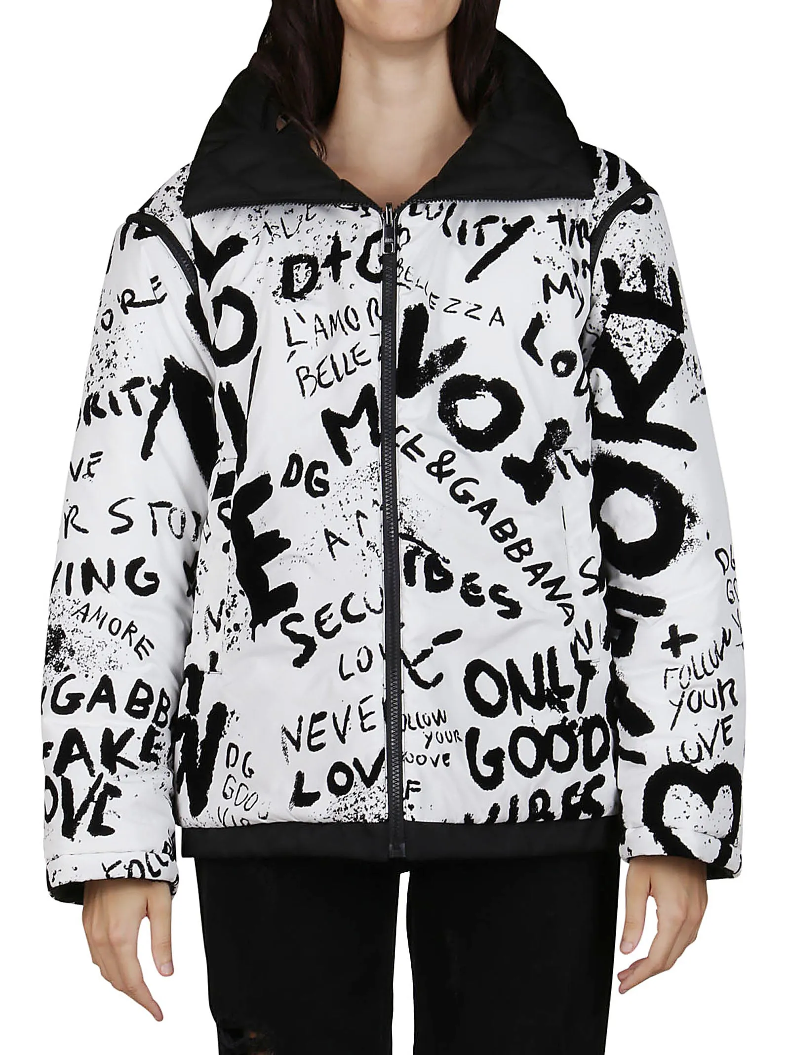 Dolce & Gabbana Reversible Printed Down Jacket