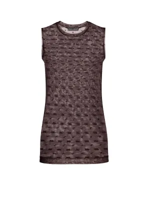 Dolce & Gabbana Semi-Sheer Crewneck Top
