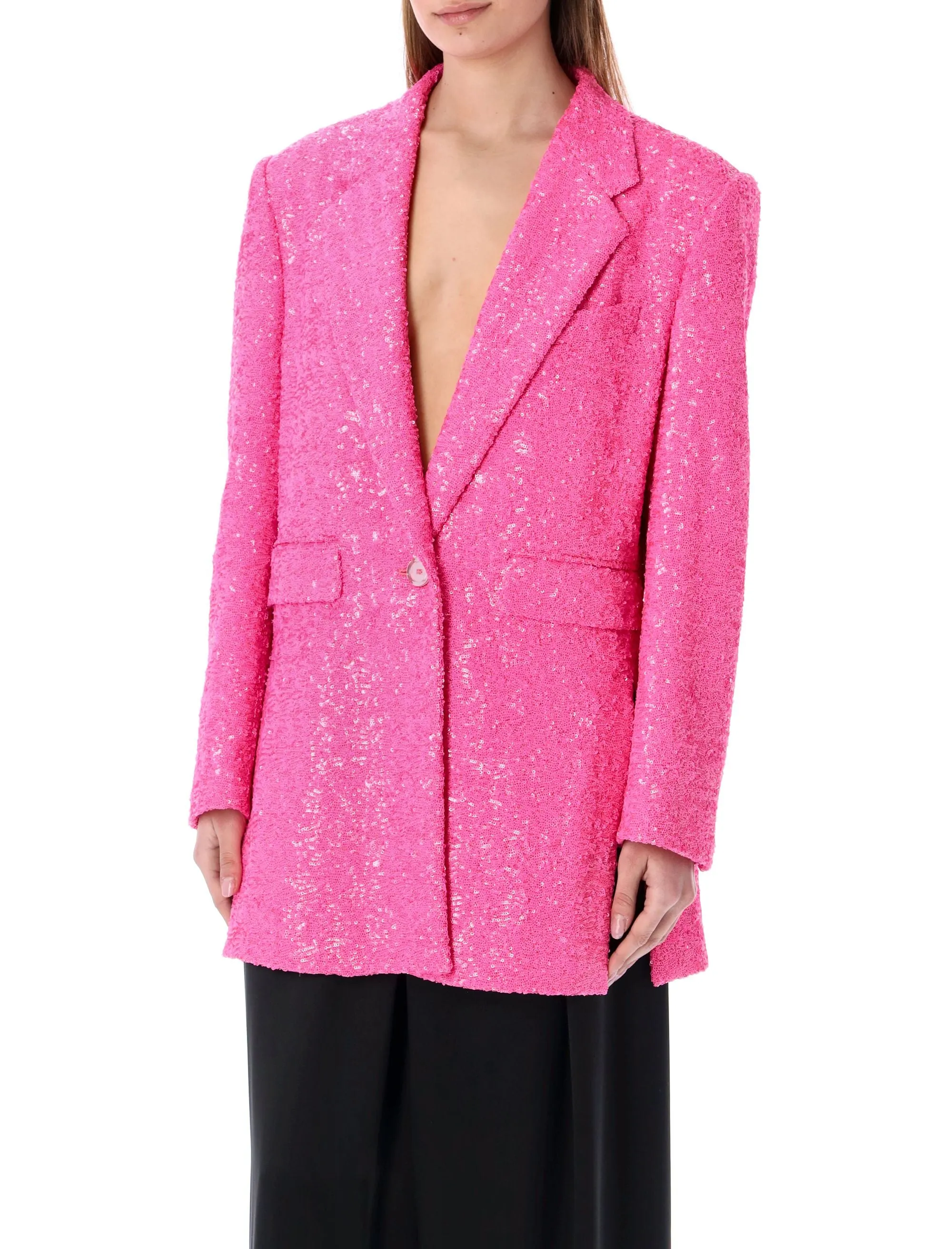 Dolce & Gabbana Sequin Embellished Single-Breasted Jacket