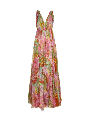 Dolce & Gabbana Tied Strap Sleeveless Maxi Dress