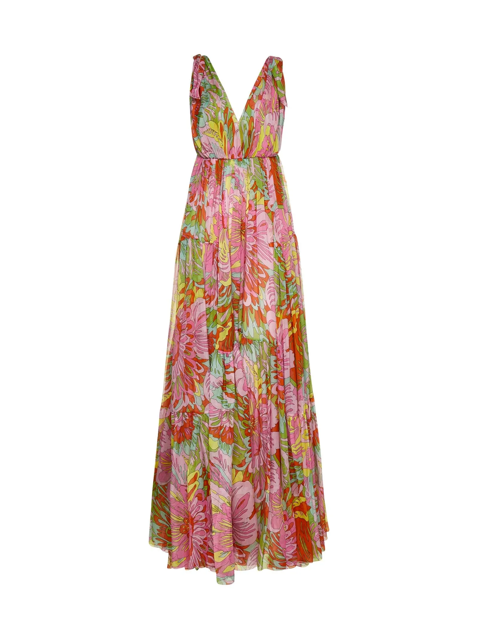 Dolce & Gabbana Tied Strap Sleeveless Maxi Dress