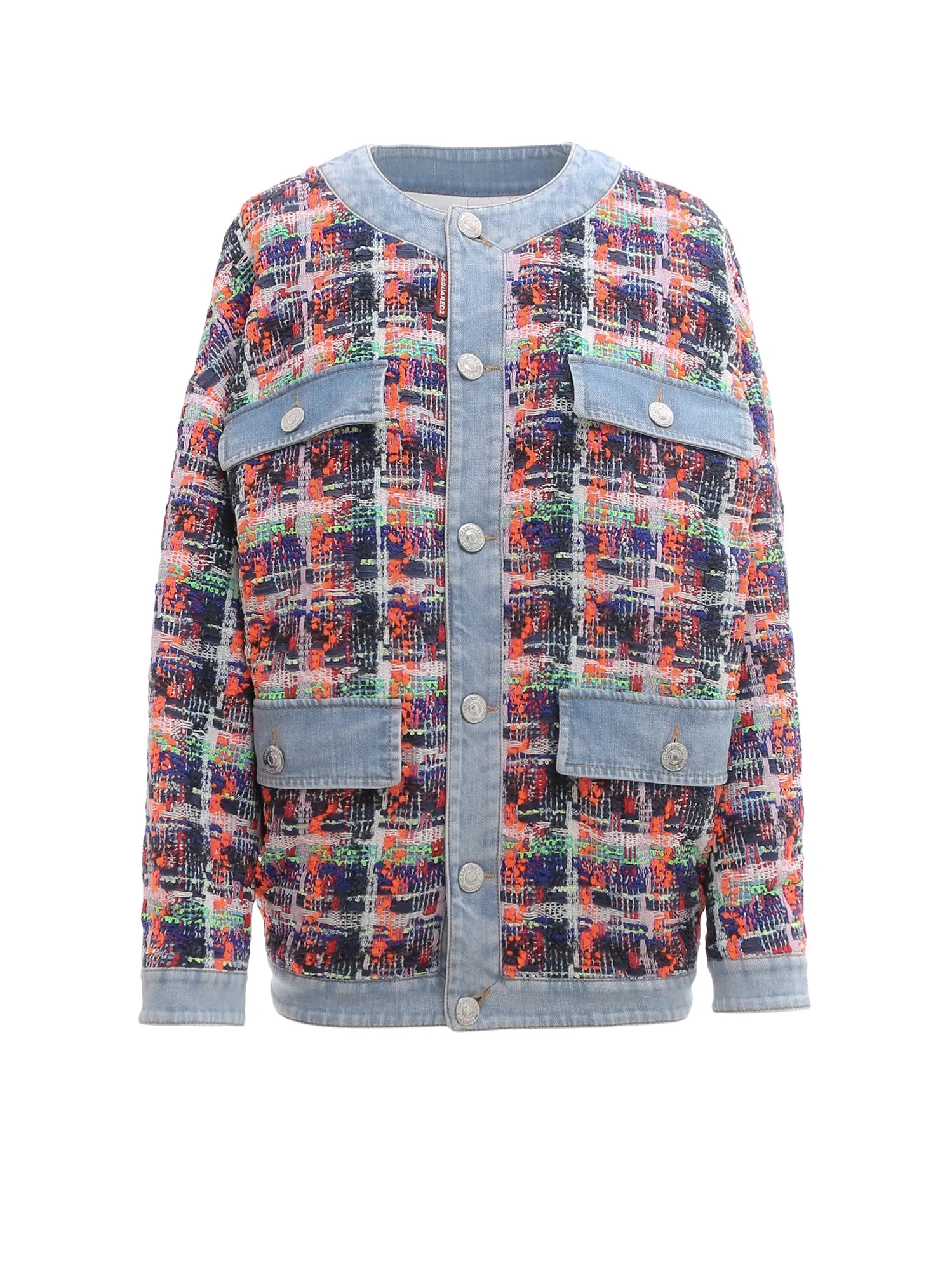 Dsquared2 Flap-Pocket Tweed Jacket