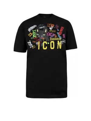Dsquared2 Graphic Printed Crewneck T-Shirt