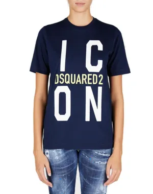 Dsquared2 Icon Logo Print Crewneck T-Shirt