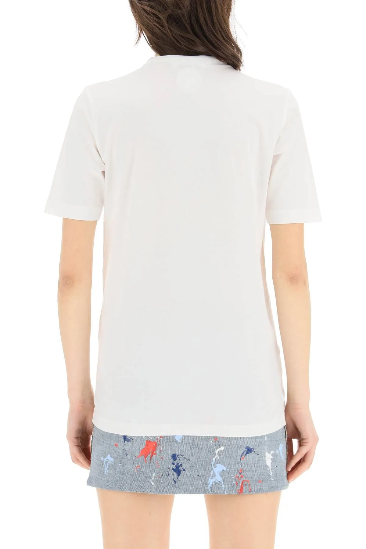 Dsquared2 Logo Embroidered Crewneck T-Shirt