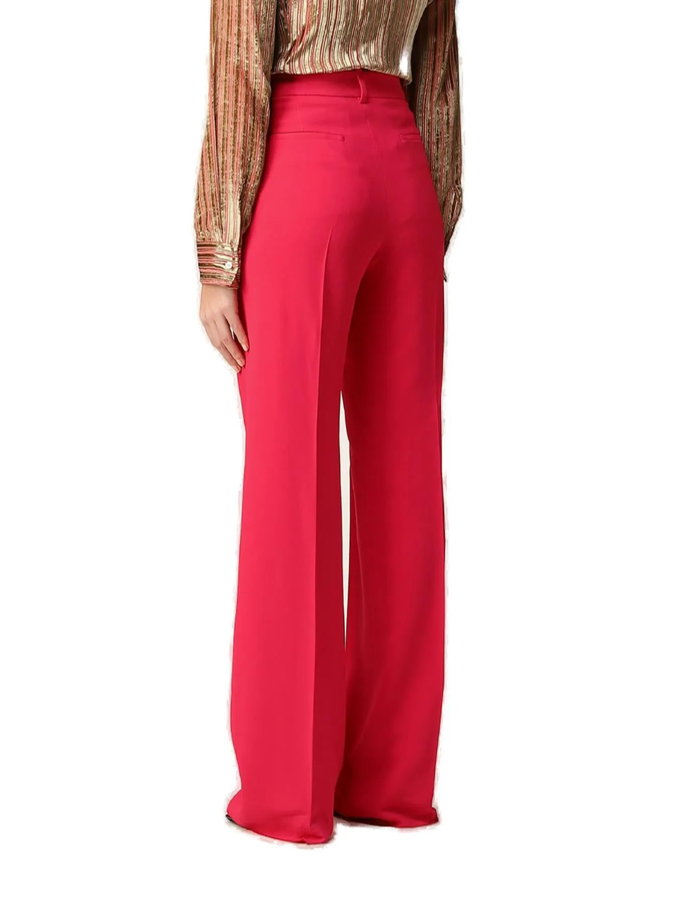 Dsquared2 Logo-Plaque Wide Leg Pants