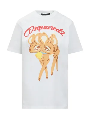 Dsquared2 Logo Printed Crewneck T-Shirt