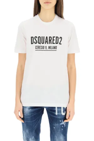 Dsquared2 Logo Printed Crewneck T-Shirt