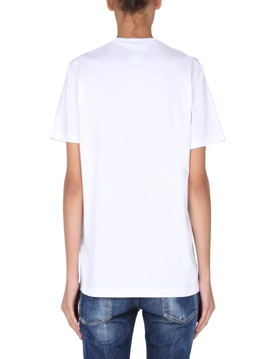 Dsquared2 Logo Printed Crewneck T-Shirt