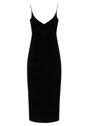 Dsquared2 Ruched V-Neck Midi Dress