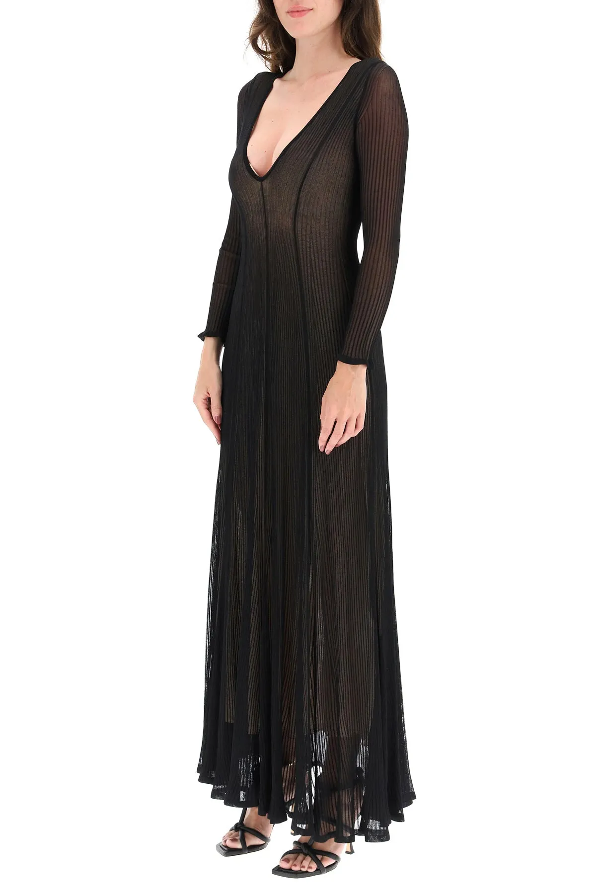 Dsquared2 V-Neck Long Sleeve Dress