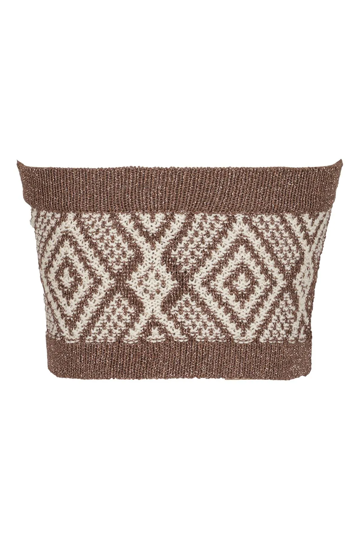 Elisabetta Franchi Bandeau Knitted Tube Top