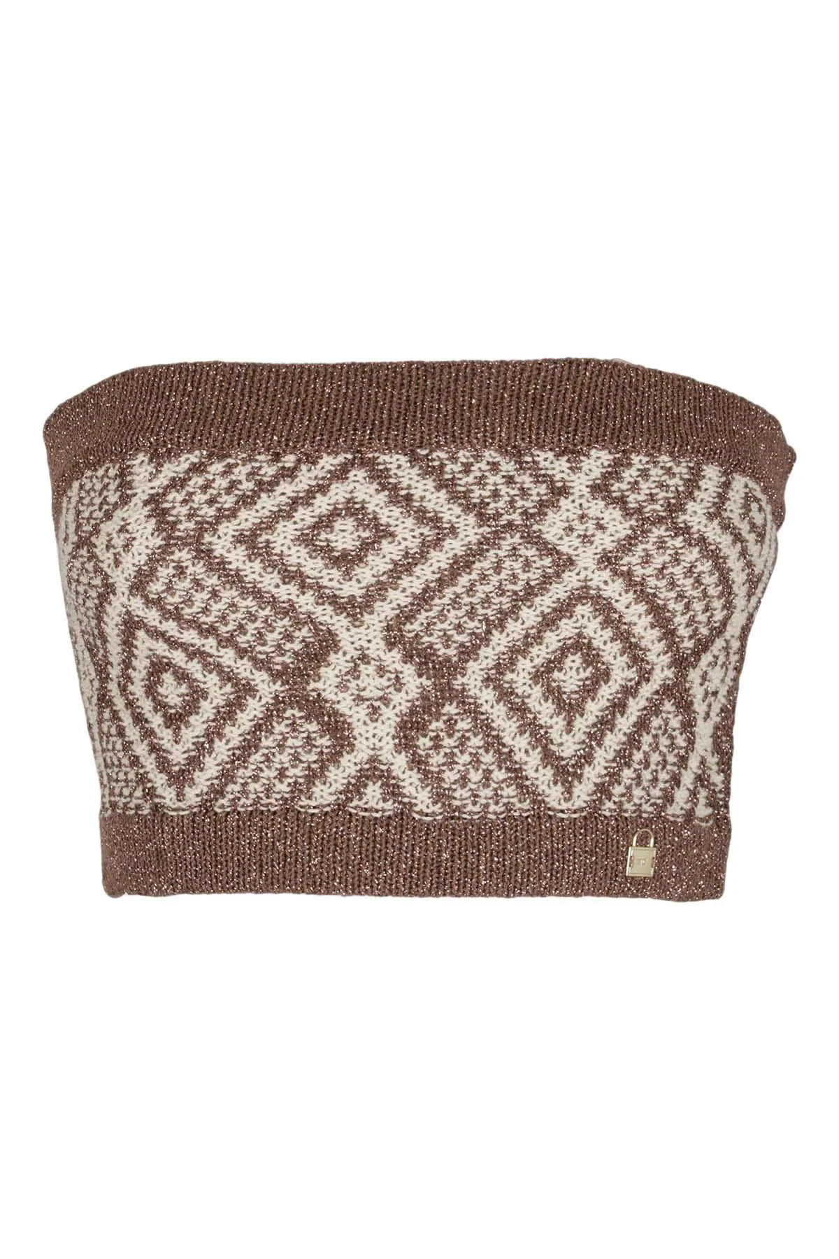 Elisabetta Franchi Bandeau Knitted Tube Top