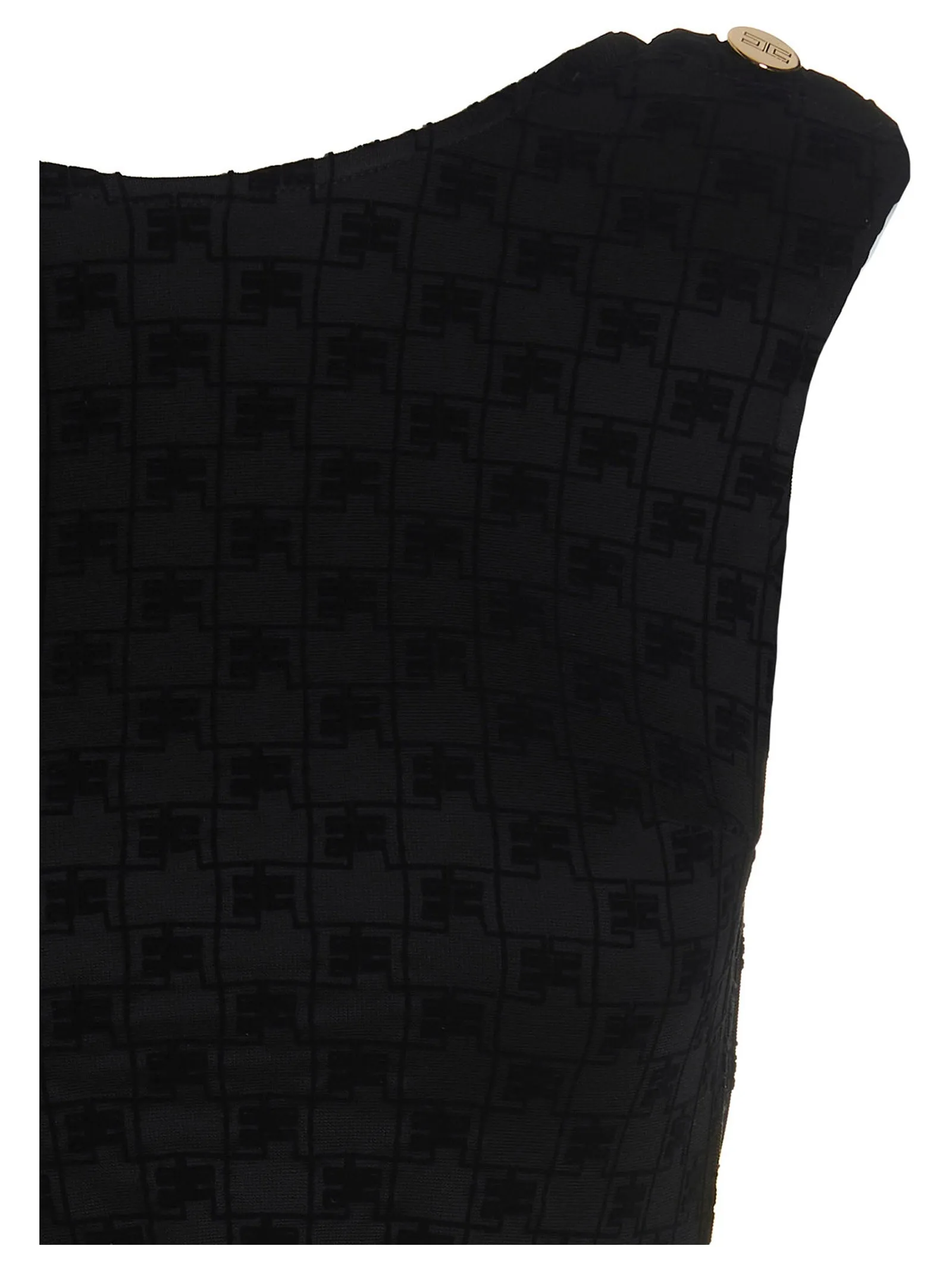 Elisabetta Franchi Charm Detailed Mini Dress