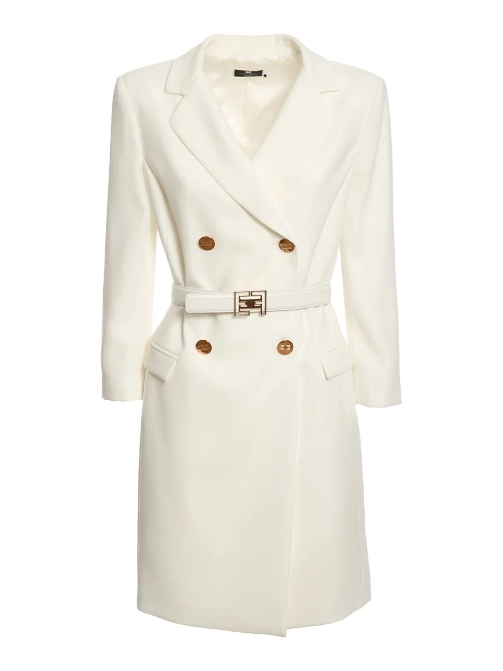 Elisabetta Franchi Double-Breasted Belted Dress