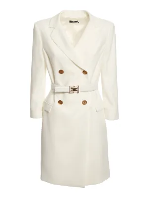 Elisabetta Franchi Double-Breasted Belted Dress
