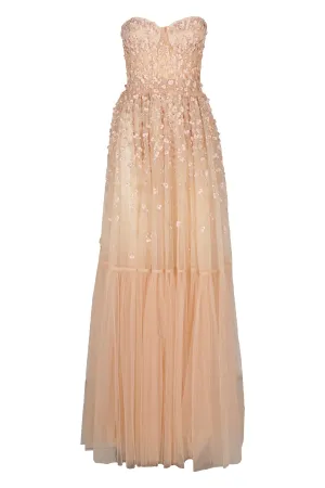 Elisabetta Franchi Floral Embroidered Maxi Dress