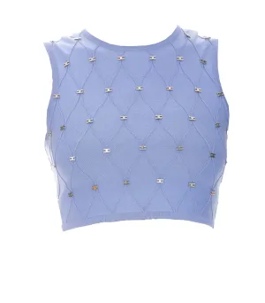 Elisabetta Franchi Logo Embellished Tank Top