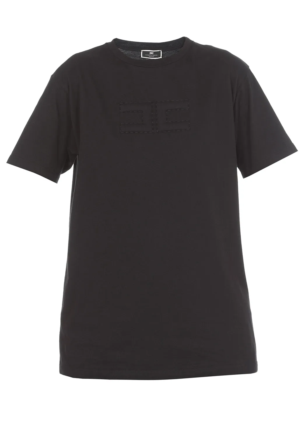 Elisabetta Franchi Logo Embossed Crewneck T-Shirt