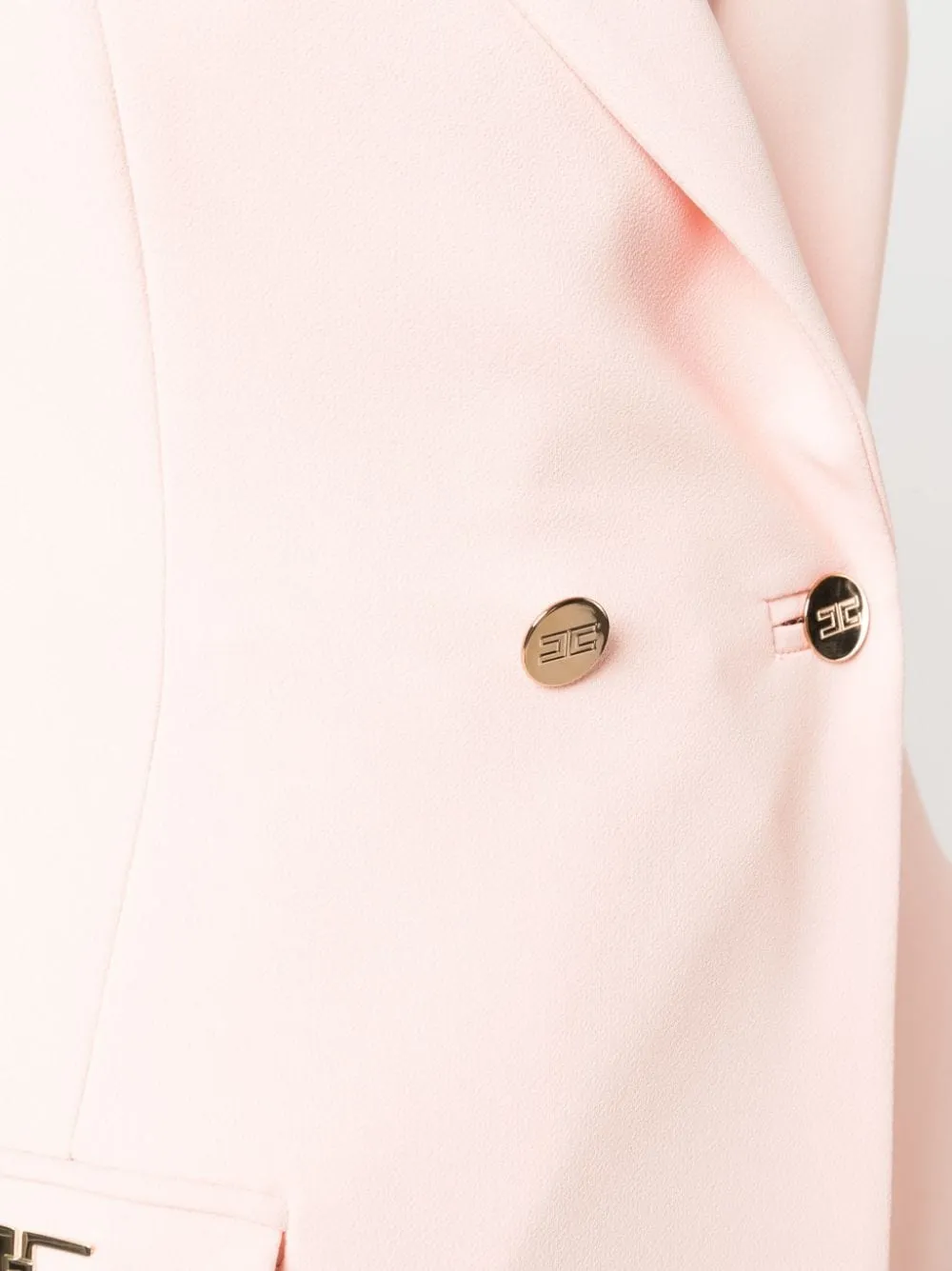 Elisabetta Franchi Logo Plaque Blazer Dress