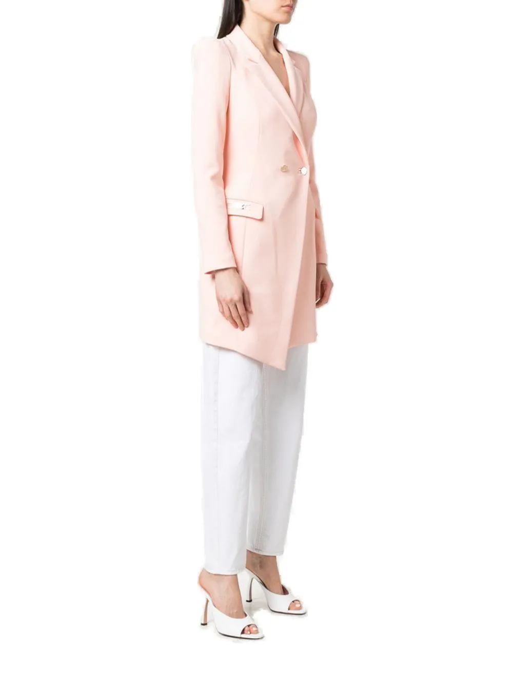 Elisabetta Franchi Logo Plaque Blazer Dress