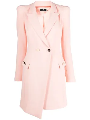 Elisabetta Franchi Logo Plaque Blazer Dress