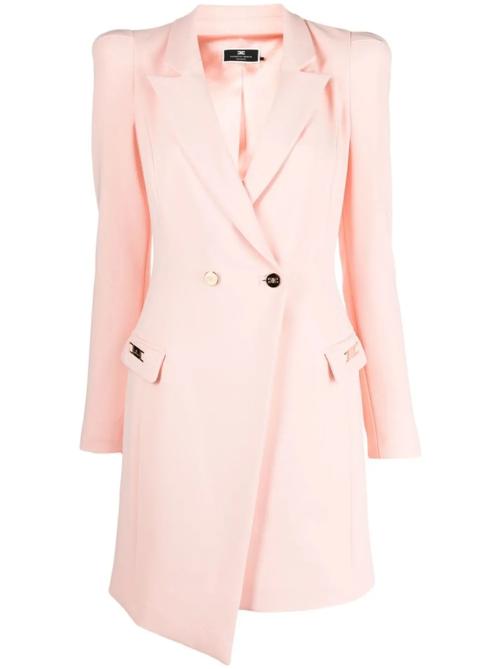 Elisabetta Franchi Logo Plaque Blazer Dress