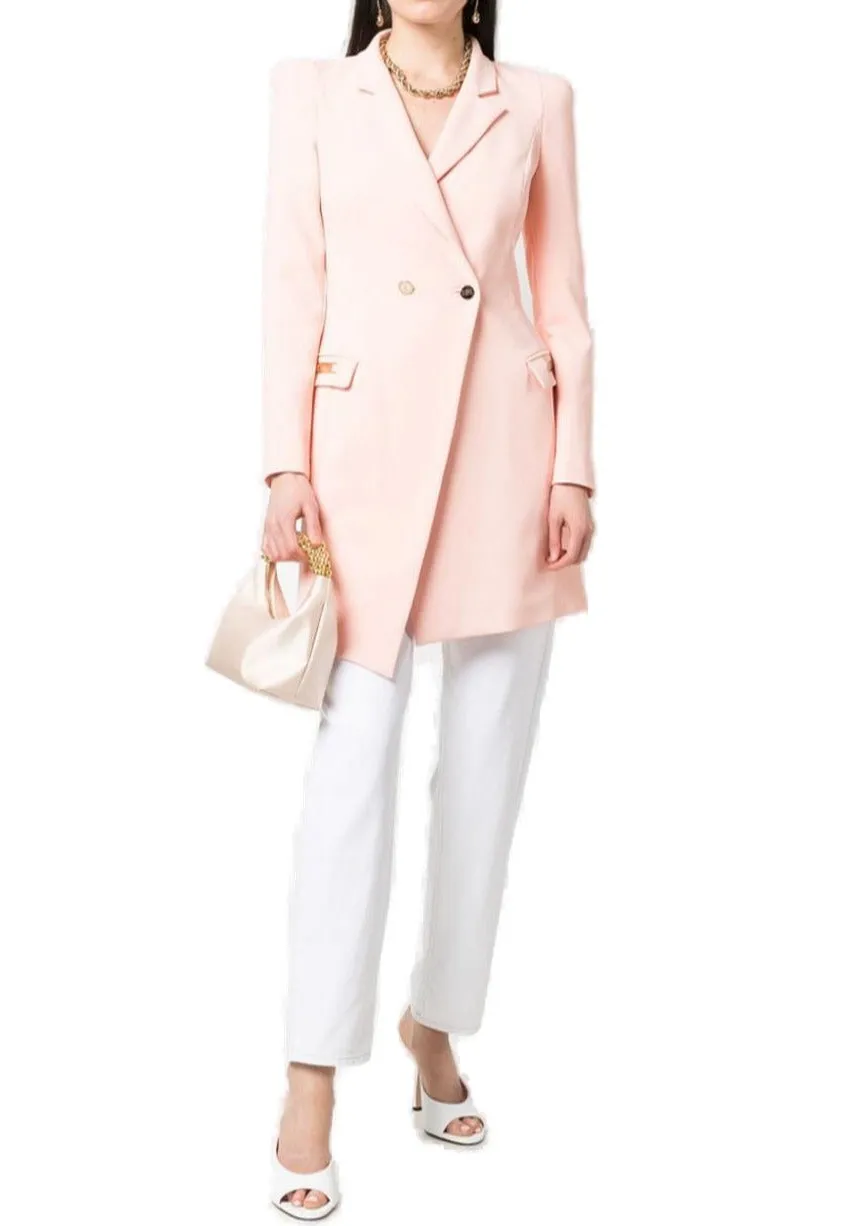 Elisabetta Franchi Logo Plaque Blazer Dress
