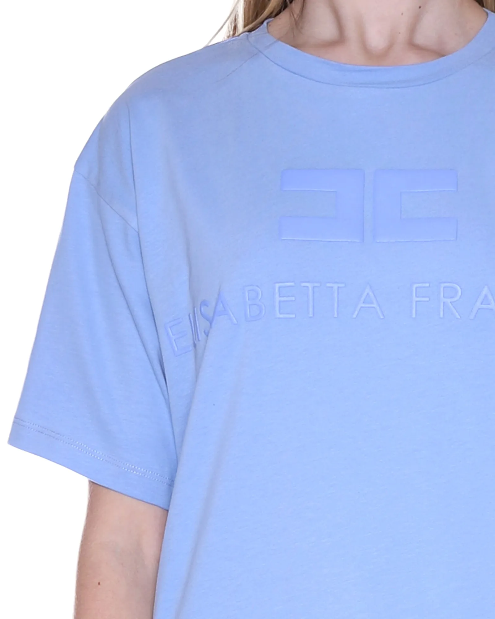Elisabetta Franchi Logo Printed Crewneck T-Shirt