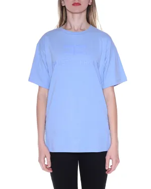 Elisabetta Franchi Logo Printed Crewneck T-Shirt