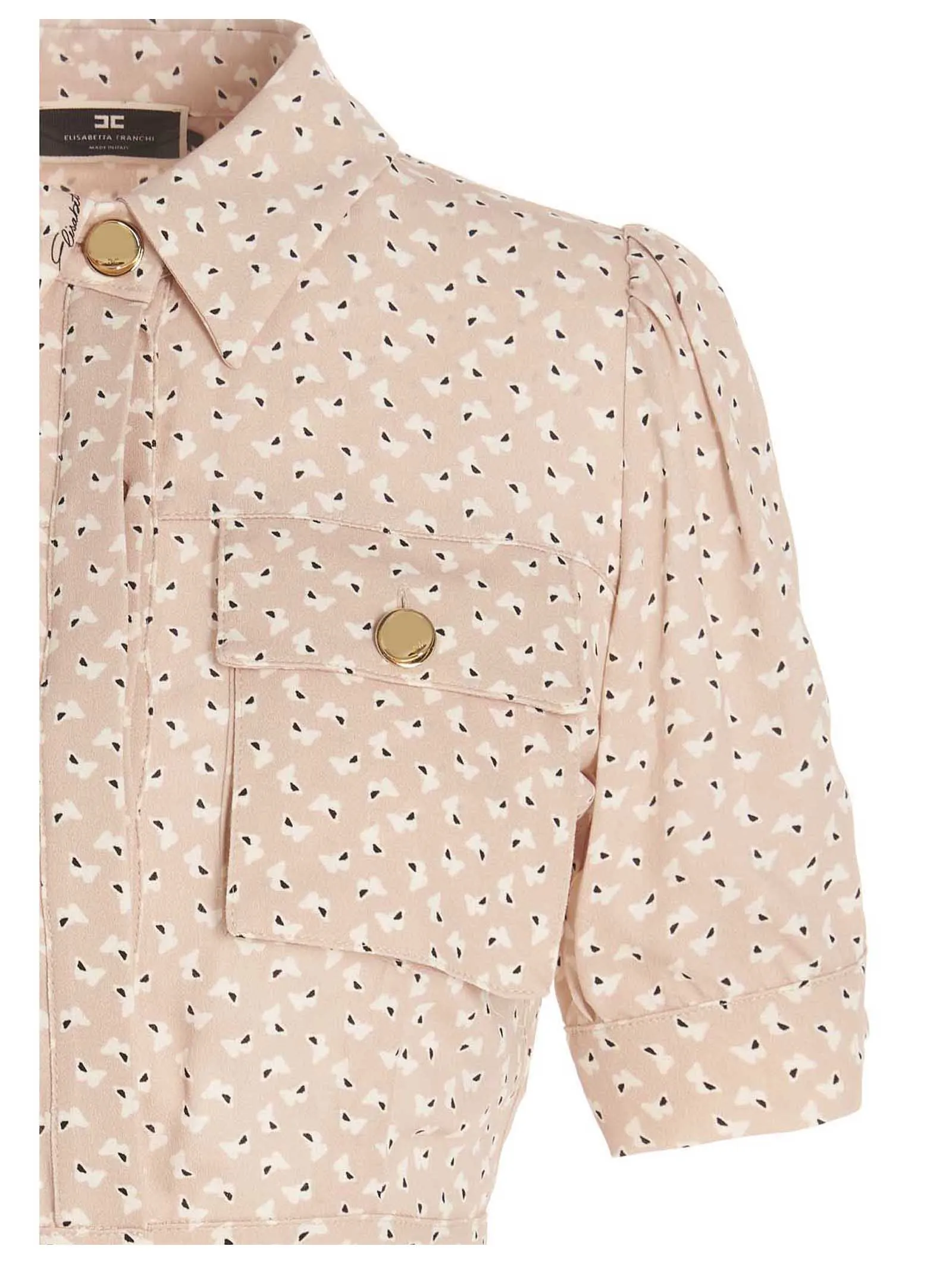 Elisabetta Franchi Pattern Printed Corp Top