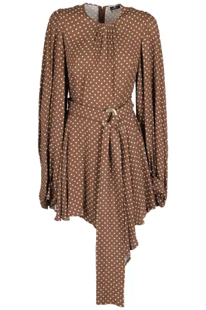Elisabetta Franchi Polka Dot Printed Dress