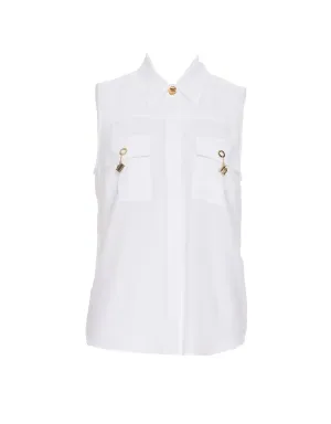 Elisabetta Franchi Sleeveless Buttoned Top