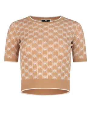 Elisabetta Franchi Two-Toned Knitted Top