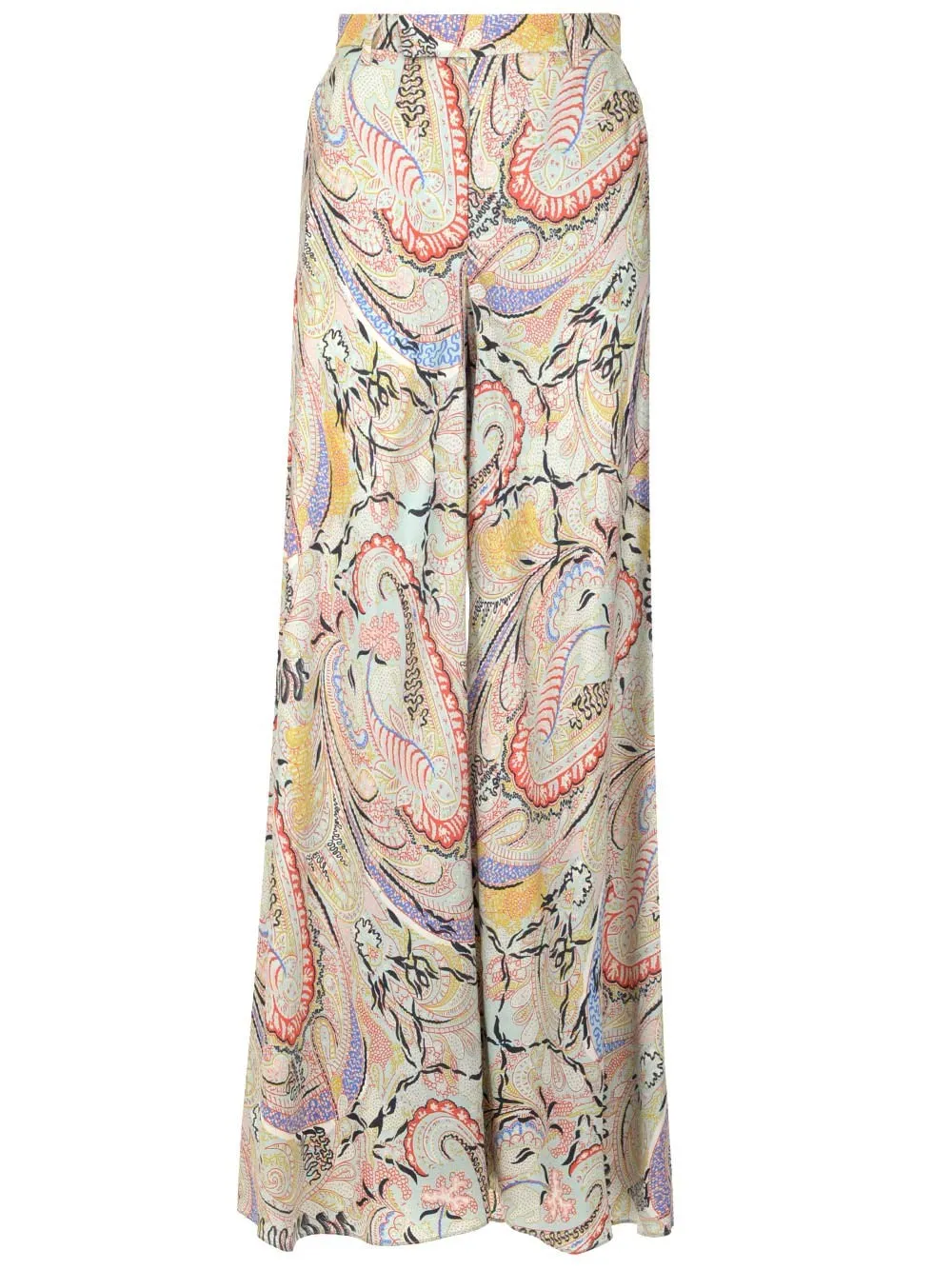 Etro Allover Graphic Print Wide-Leg Trousers
