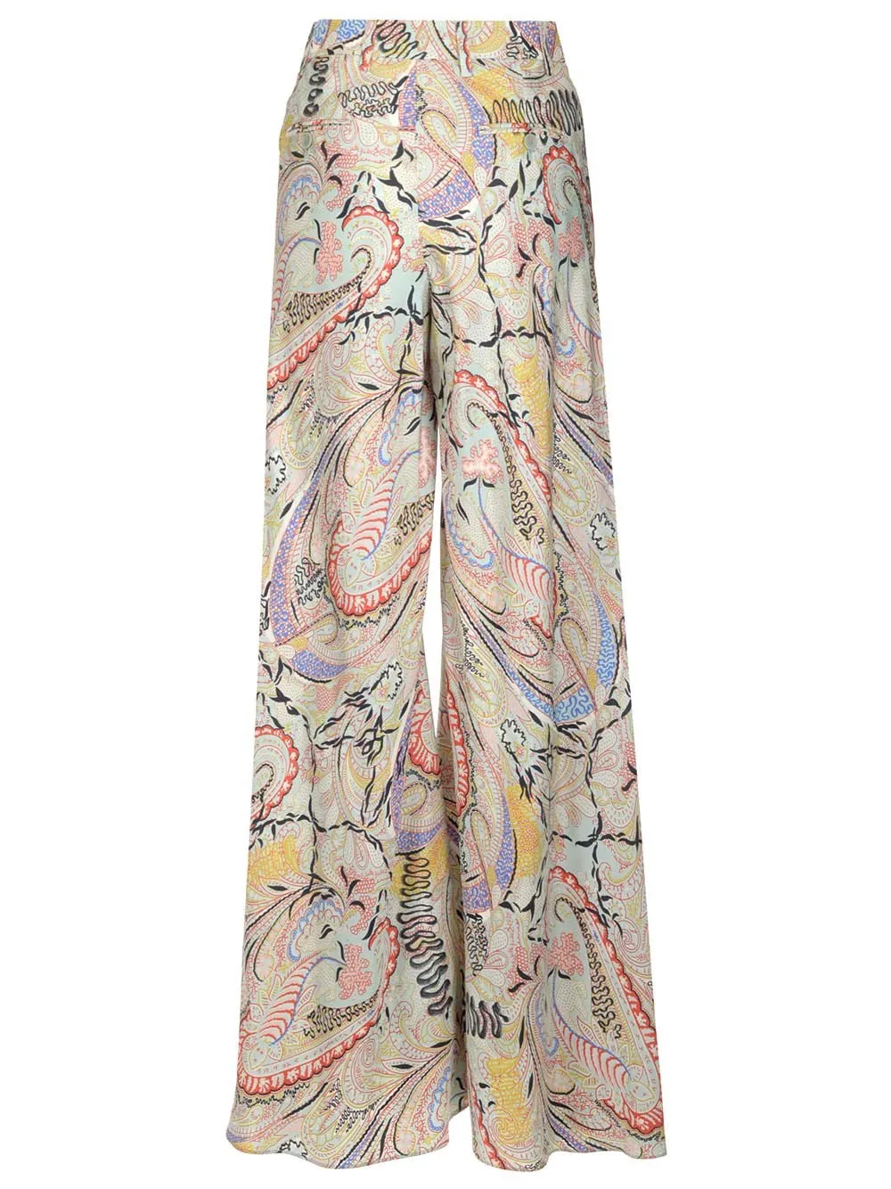 Etro Allover Graphic Print Wide-Leg Trousers