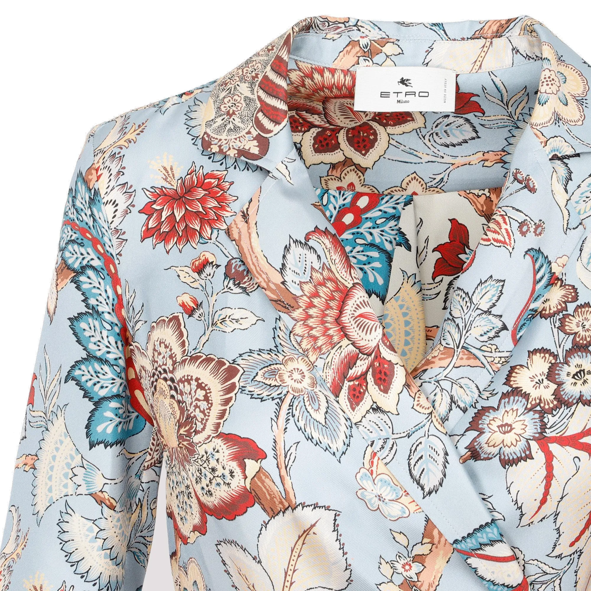 Etro Allover Graphic Print Wrapped Dress