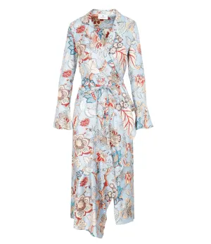 Etro Allover Graphic Print Wrapped Dress