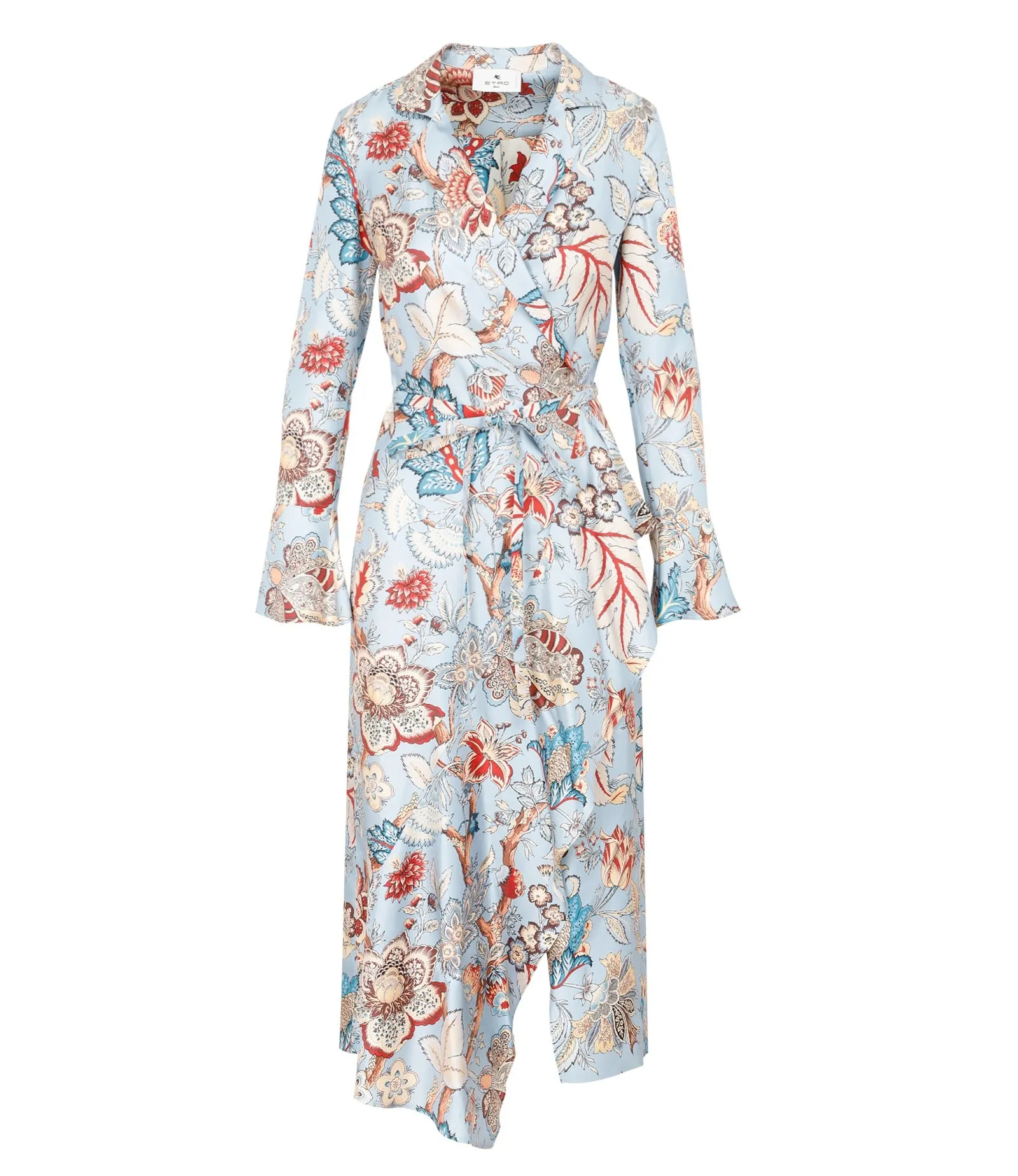 Etro Allover Graphic Print Wrapped Dress