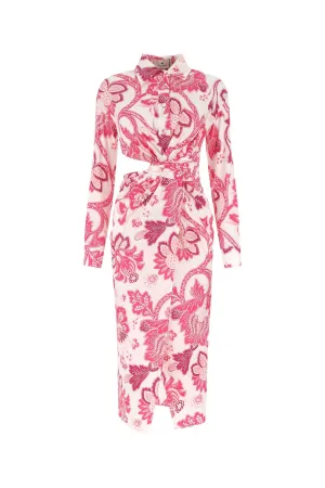Etro Cut-Out Detail Midi Dress