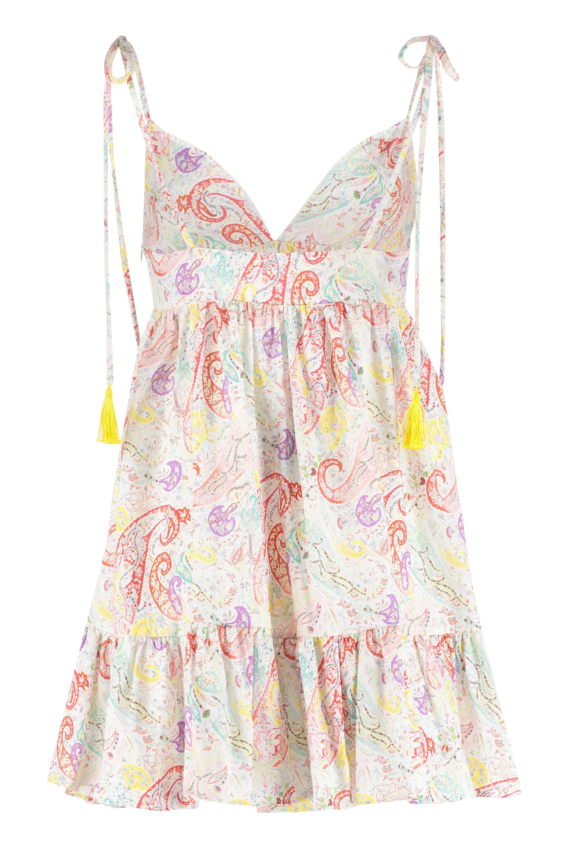 Etro Floral Print Flared Mini Dress