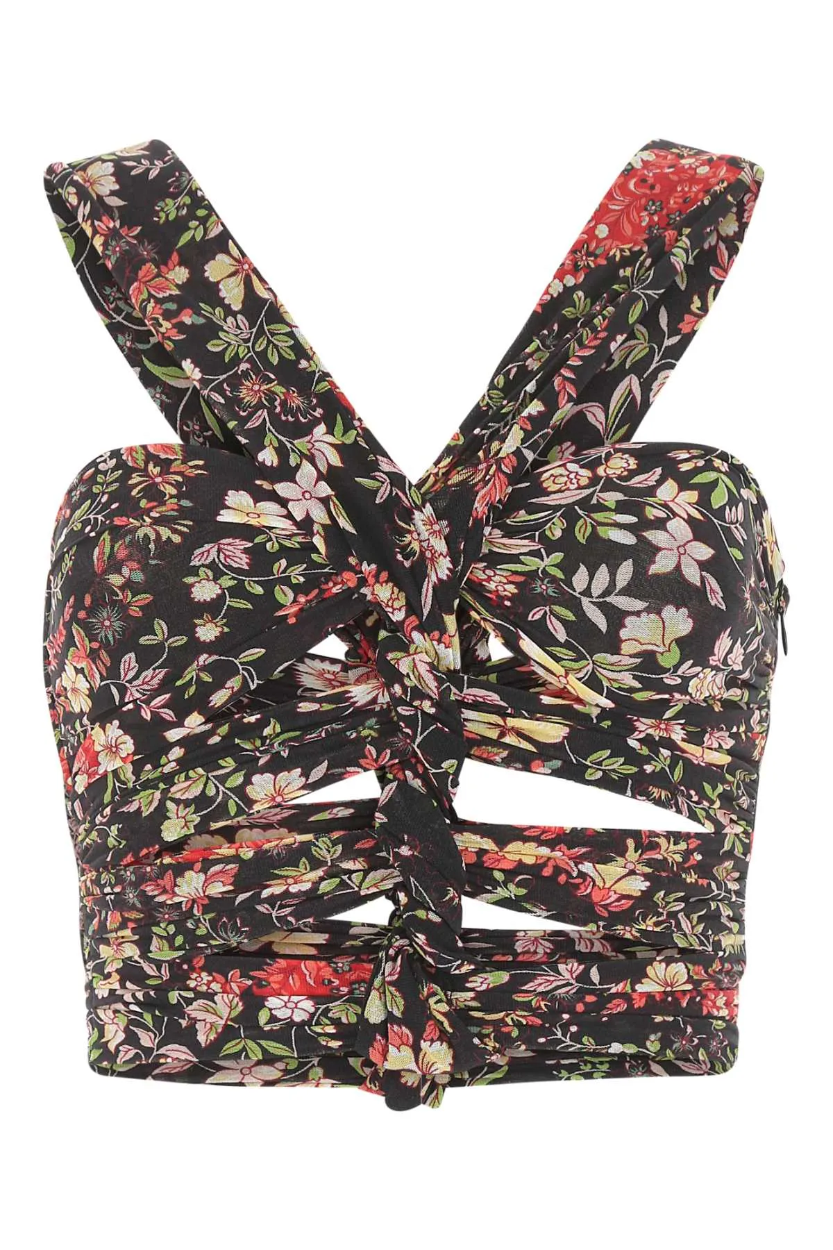 Etro Floral Printed Interwoven Strapped Top