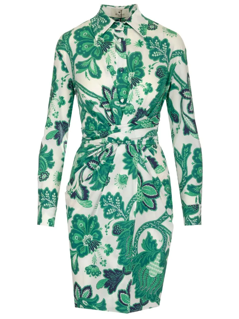 Etro Floral Printed Long-Sleeved Dress