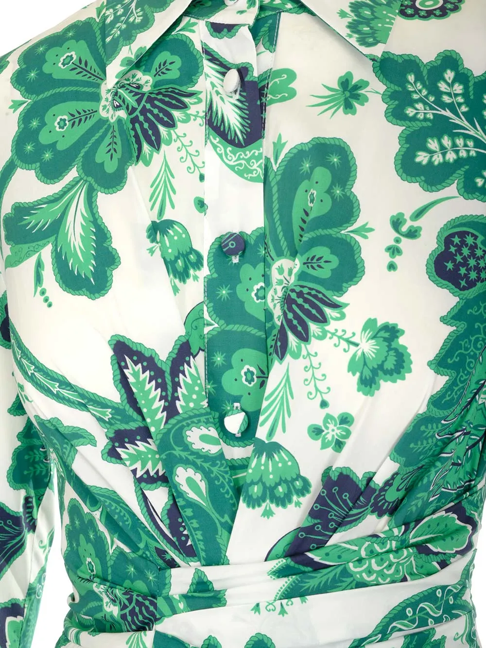 Etro Floral Printed Long-Sleeved Dress