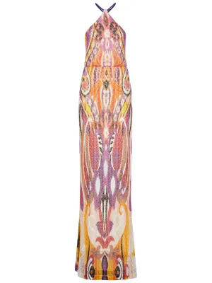 Etro Printed Halterneck Maxi Dress