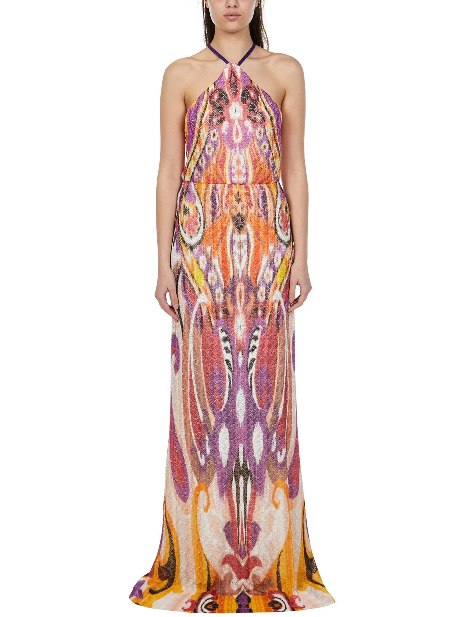 Etro Printed Halterneck Maxi Dress